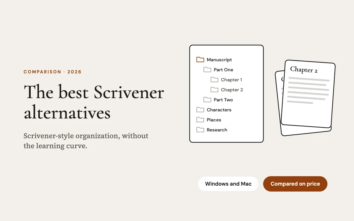 The Best Scrivener Alternatives in 2026