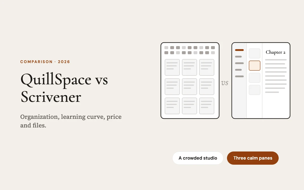 QuillSpace vs Scrivener: Which Writing App Is Right for You?